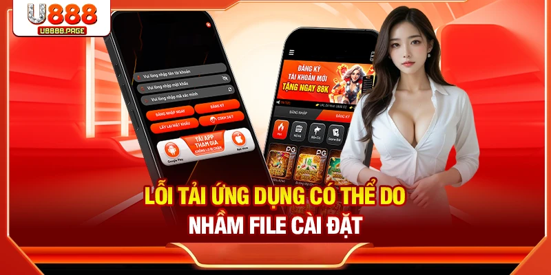 Lỗi tải ứng dụng có thể do nhầm file cài đặt